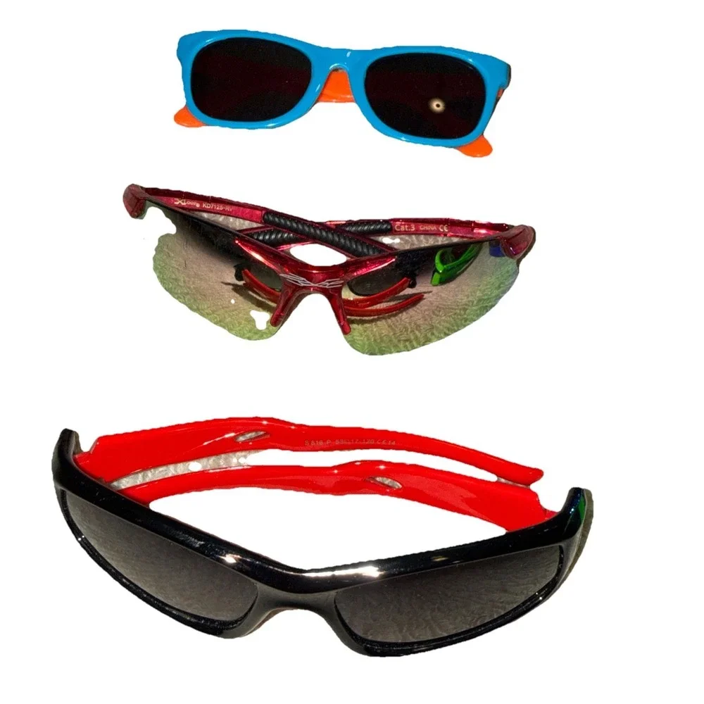 Kids Girls & Boys Sunglasses - Lot Of 8 - Wrap, Princess, Round, Square- Fun